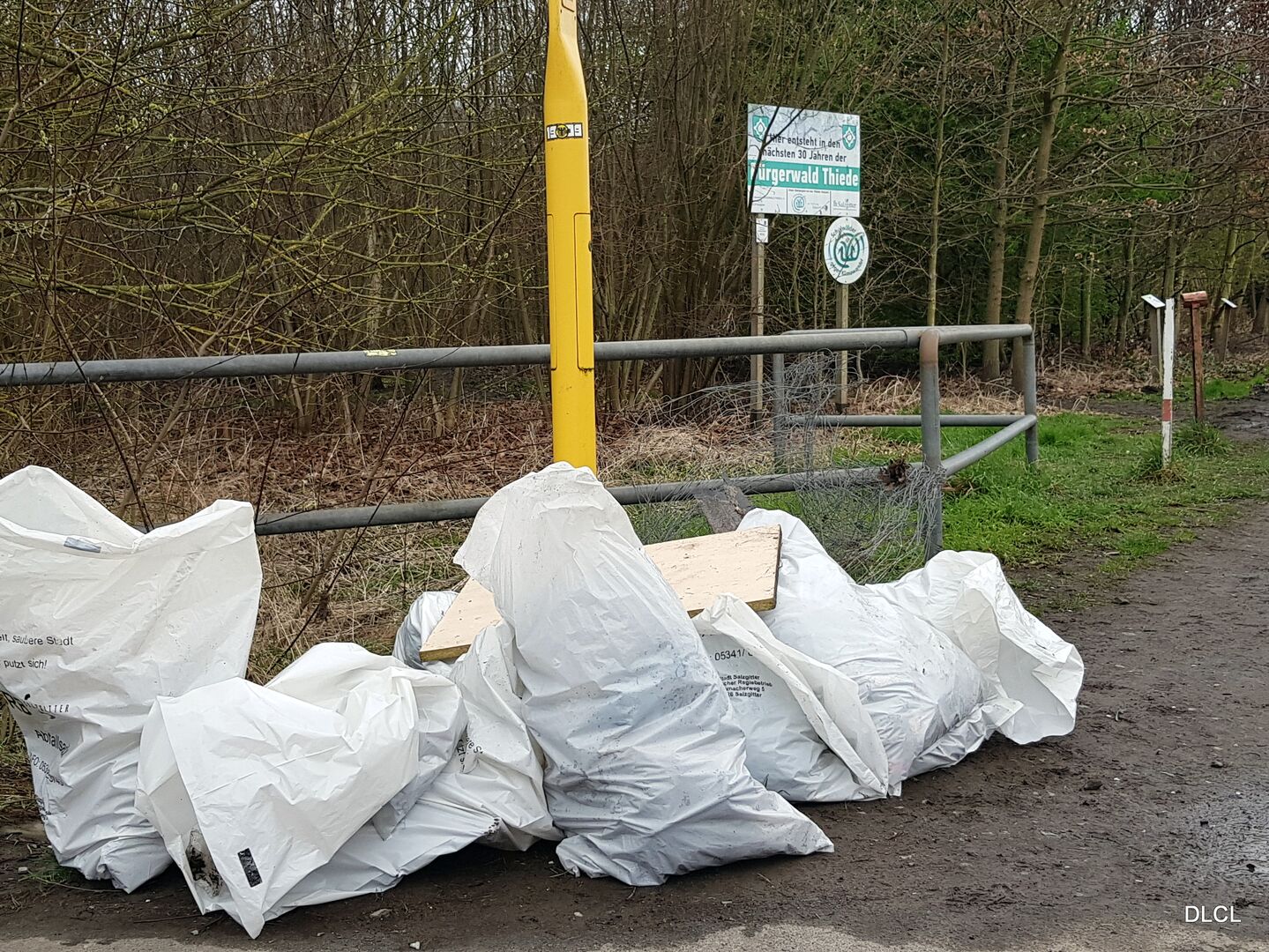Ergebnis des Frühjahrsputz rund um den Bürgerwald Thiede